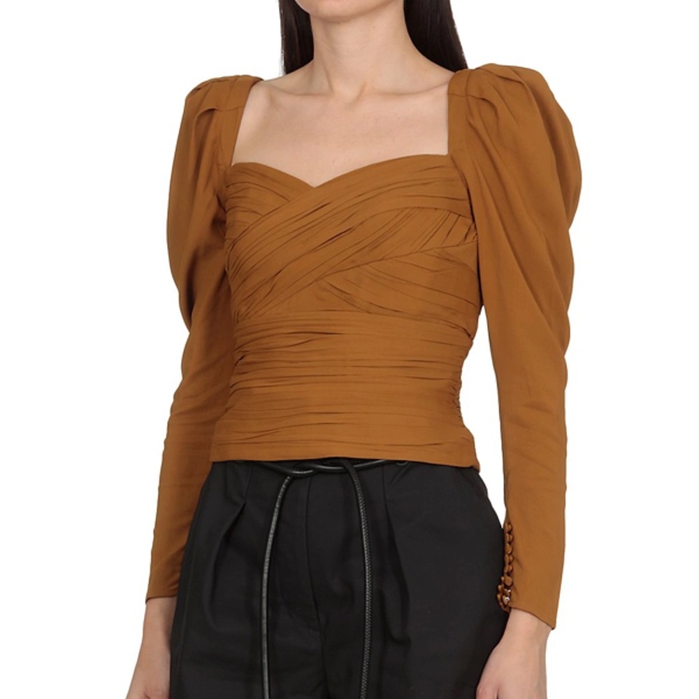 Self Portrait stretch crepe top
